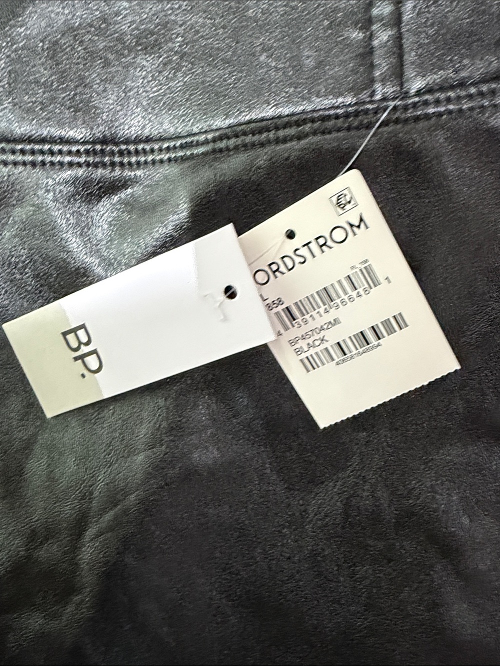 bp Black Shiny Faux Leather Leggings with Retail Tags - Picture 2 of 2